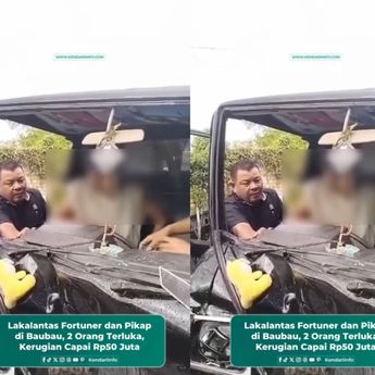 VIDEO: Kecelakaan Tragis, Fortuner Hantam Pickup