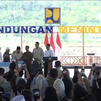 Prabowo Resmikan 5 Bendungan Senilai Rp 9,79 Triliun, Sebut Sebagai Simbol Perjuangan Bangsa