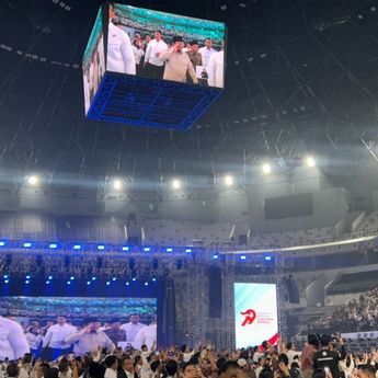 Prabowo Hadiri Puncak Harkopnas ke-79, Kapolri, Jaksa Agung hingga Panglima Terpantau Duduk Berderet