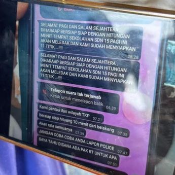 Isi Teror Bom di SDN Srenseng Sawah 15 Pagi, Ancaman Dikirim Lewat WhatsApp
