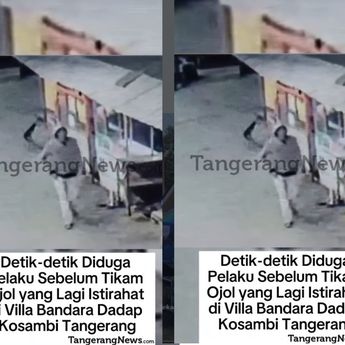 VIDEO: Detik-detik Pelaku Pembunuh Ojol di Kosambi Terekam CCTV Warga