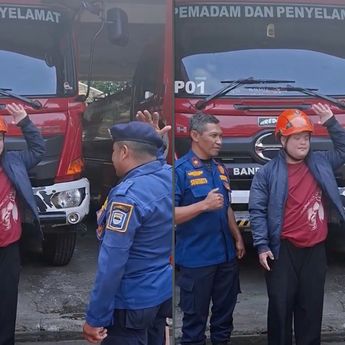 Damkar Bandung Wujudkan Keinginan Anak Berkebutuhan Khusus Main di Markas, Lalu Antar ke RSJ