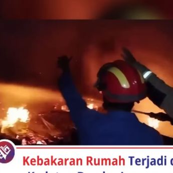 VIDEO: Ngerinya Api Hantam Kedaton Bandar Lampung