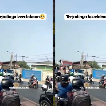 Kecelakaan Maut di Bekasi, Pemotor Tewas Dihantam Truk