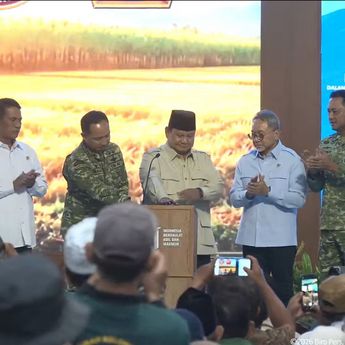 Tok! Prabowo Resmikan Panen Raya TNI di 43 Titik