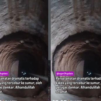 VIDEO: Damkar Selamatkan Lansia Terjun ke Sumur