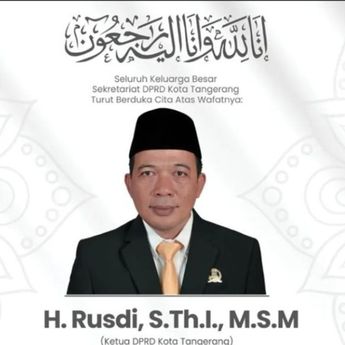 Ketua DPRD Kota Tangerang Rusdi Meninggal Dunia di Usia 47 Tahun