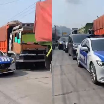 Viral! Iring-iringan Mobil Mewah Dikawal Patwal Terjebak Macet, Tuai Sindiran Warga Bojonegara