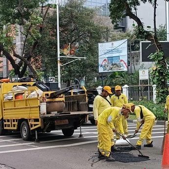 Bina Marga DKI Sebut Tanah Labil Jadi Alasan Jalan Kebon Sirih Dibeton