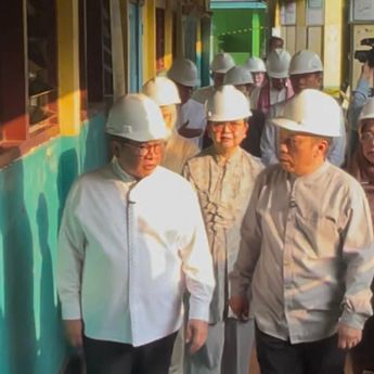 Pramono Tinjau SDN Kebayoran Lama Selatan 09 yang Roboh