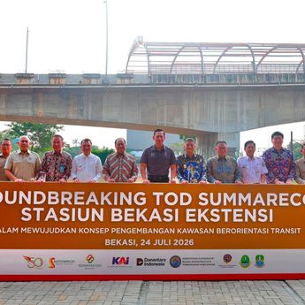 Menko AHY Resmikan Groundbreaking Stasiun Bekasi Ekstensi, Pengembangan TOD Diharapkan Perkuat Konektivitas