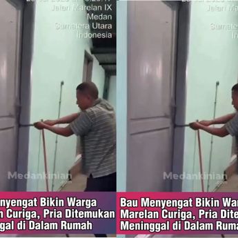 VIDEO: Geger Pria Ditemukan Tewas dalam Rumah di Medan