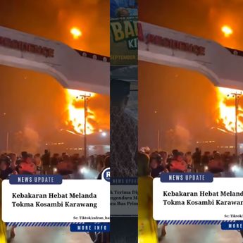 VIDEO: Ngerinya Kebakaran Hantam Gudang Tokma Kosambi