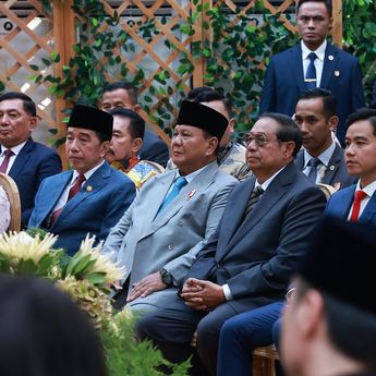 Momen Prabowo, SBY, dan Jokowi Hadiri Pernikahan Putra Boy Thohir di Jakarta