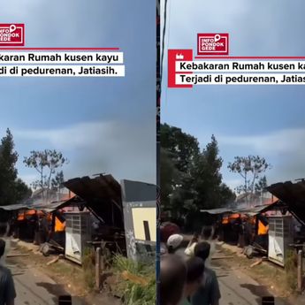 Pabrik Kusen Kayu di Bekasi Kebakaran Hebat