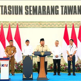 Prabowo Kutip Pesan Soekarno saat Resmikan Stasiun Semarang Tawang, Apa Itu?