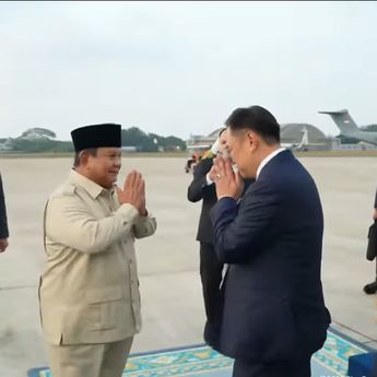 Prabowo Antar PM Thailand Anutin Charnvirakul ke Bandara Halim Perdanakusuma