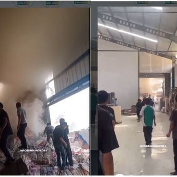 Kebakaran Hantam Pabrik di Kawasan Gedebage