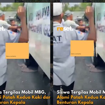 Kecelakaan Beruntun, Mobil MBG Hantam Dua Pelajar Sampai Patah kaki