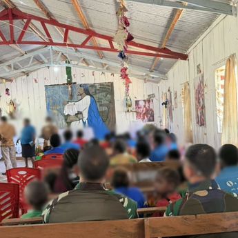 TNI Hadir dengan Kepedulian, Koops TNI Habema Luruskan Informasi Terkait Ucapan Terima Kasih Umat Stasi Santa Sisilia Wuloni