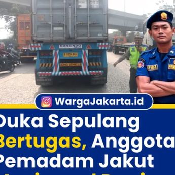 Petugas Damkar Jakut Tewas Tabrak Truk
