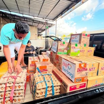 BNI Salurkan Bantuan bagi Masyarakat Terdampak Gempa NTT, Pastikan Layanan Perbankan Tetap Berjalan