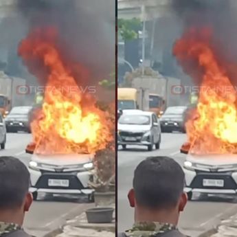 VIDEO: Avanza Ludes Terbakar di CIbubur