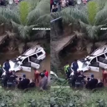 VIDEO: Pajero Terjun ke Jurang, Pengemudi Tewas Seketika