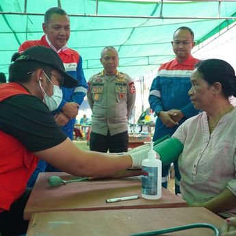 Pertamina Buka Posko Kesehatan Gratis untuk Pengungsi di Reo