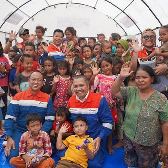 Pertamina Hadir Dampingi Warga Terdampak Gempa Flores