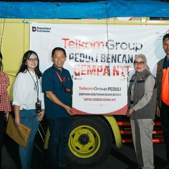 TelkomGroup Salurkan Bantuan Kemanusiaan Hingga Rp1,3 Miliar untuk Masyarakat Terdampak Gempa NTT