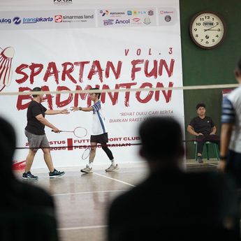 Pererat Silaturahmi Jurnalis, Pokja Jaksel Gelar Spartan Fun Badminton 2026