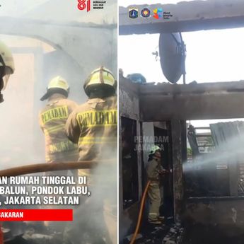Kebakaran Hantam Rumah Warga di Pondok Labu, Ludes Terbakar