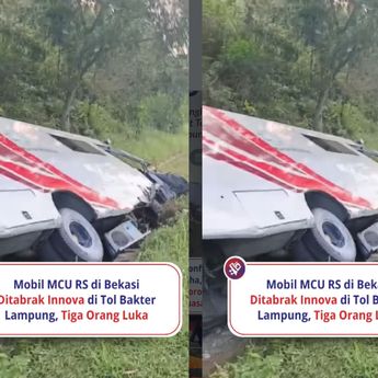Mobil MCU RS Bekasi Dihantam Innova Sampai Ringsek, 3 Orang Kritis