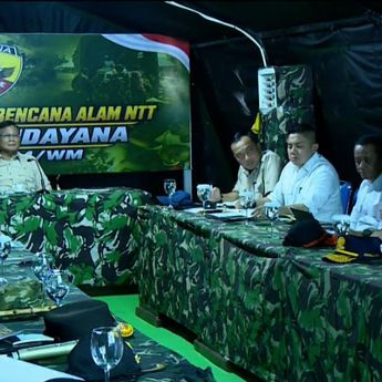 Di Depan Prabowo, BNPB: 105 Orang Meninggal Dunia Akibat Gempa NTT