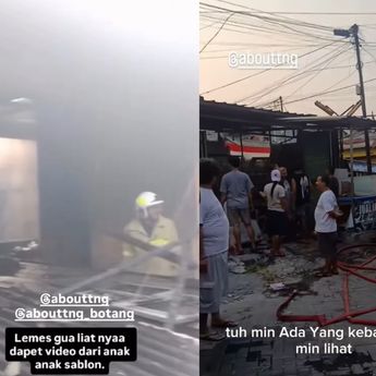 VIDEO: Kebakaran Hantam Ruko-ruko di Pasar Malabar