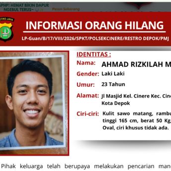 Pemuda Asal Cinere Depok Dilaporkan Hilang