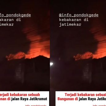 Kebakaran Mengerikan Hantam Rumah-rumah Warga di Jatiasih