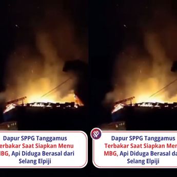 Lagi Siapkan Menu MBG, Dapur SPPG di Lampung Kebakaran
