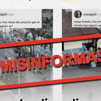 Viral Rombongan Berbaju Hitam Antre Sembako di Markas Polisi Sebelum Demo, Ini Faktanya