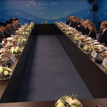 Prabowo dan Putin Santap Siang Bersama, Bahas Penguatan Kemitraan Indonesia-Rusia