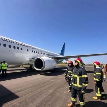 Garuda Pastikan GA-604 Mendarat Aman Usai Alami Kendala pada Roda