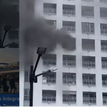 VIDEO: Apartemen Pavilion di Tanah Abang Kebakaran, Evakuasi Berjalan Dramatis
