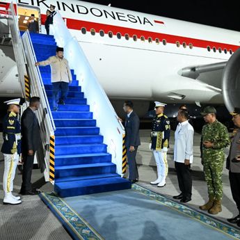 Prabowo Tiba di Tanah Air Usai Tuntaskan Agenda di Vladivostok Rusia