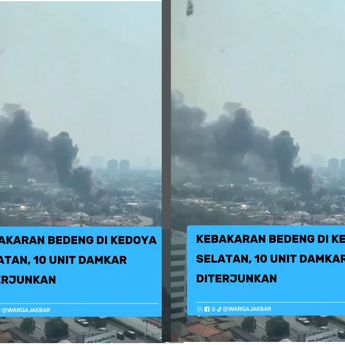 Rumah-rumah di Kedoya Kebakaran Hebat