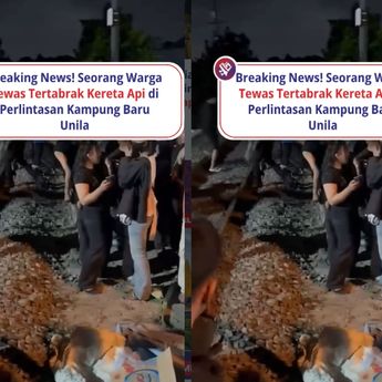 Warga Tewas Tertabrak Kereta Api di Perlintasan Unila