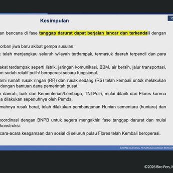NTT Perlahan Pulih Pascagempa