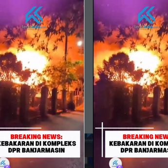 Kebakaran Hantam Komplek Perumahan DPR Banjarmasin