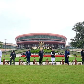 Prabowo Tanam Pohon Banyan Bersama para Pemimpin BRICS