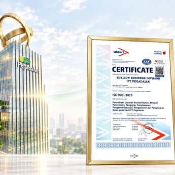 Perkuat Keamanan Vault Berstandar Global, Pegadaian Raih Sertifikasi ISO 9001:2015